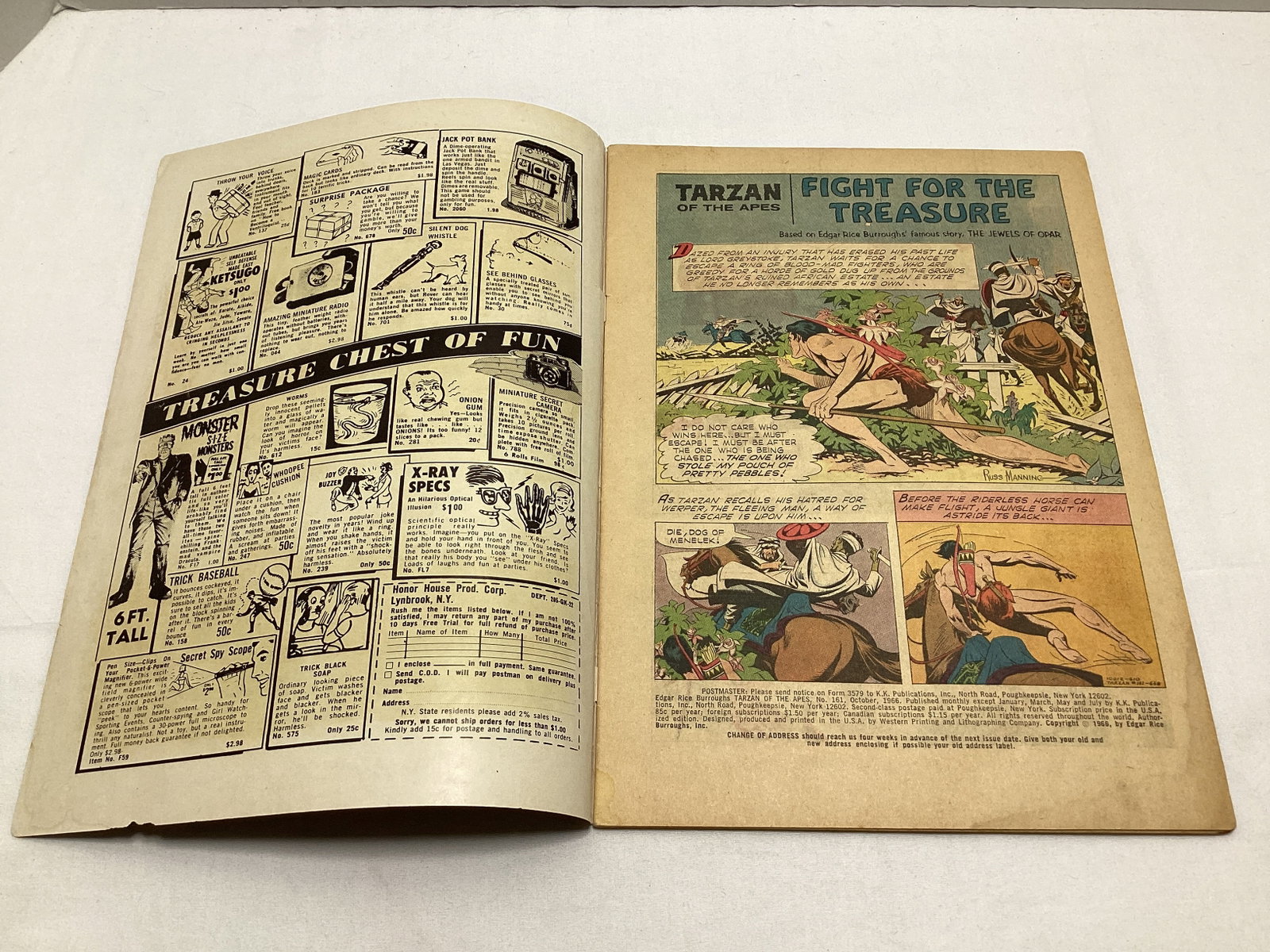 Tarzan of the Apes 161 Gold Key Comic Book - 6