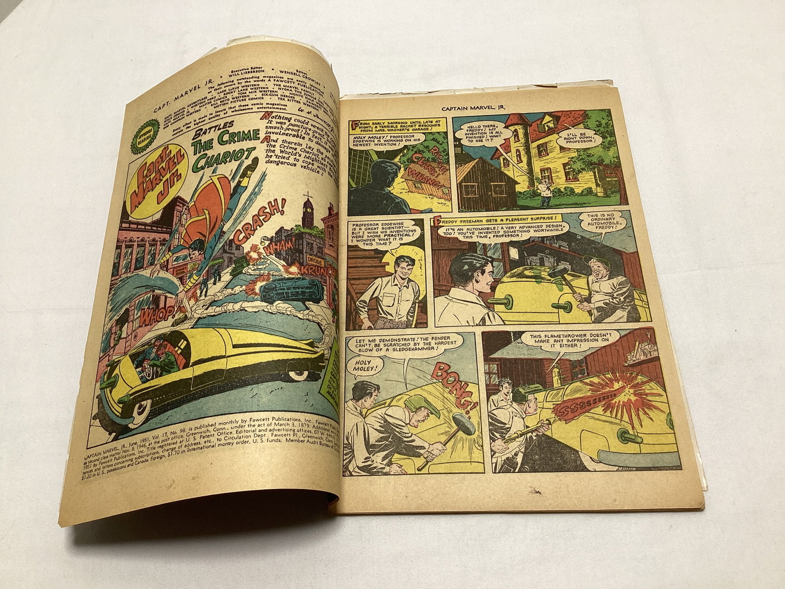 Captain Marvel Adventures 129 Captain Marvel Jr. 98 Fawcett Comic Book - 6