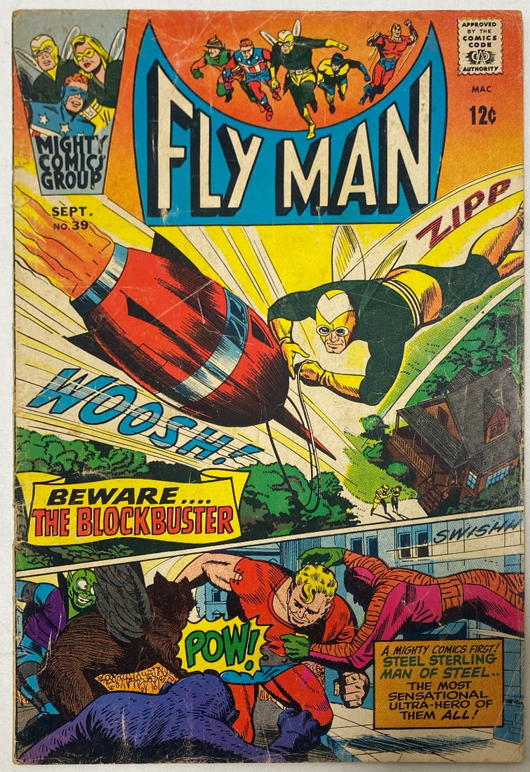 Fly Man 39 Mighty Comics Group Comic Book: 1966, please preview and see all photos for this lot