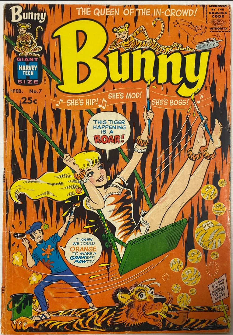 Bunny 7 Harvey Comic Book: please preview and see all photos for this lot