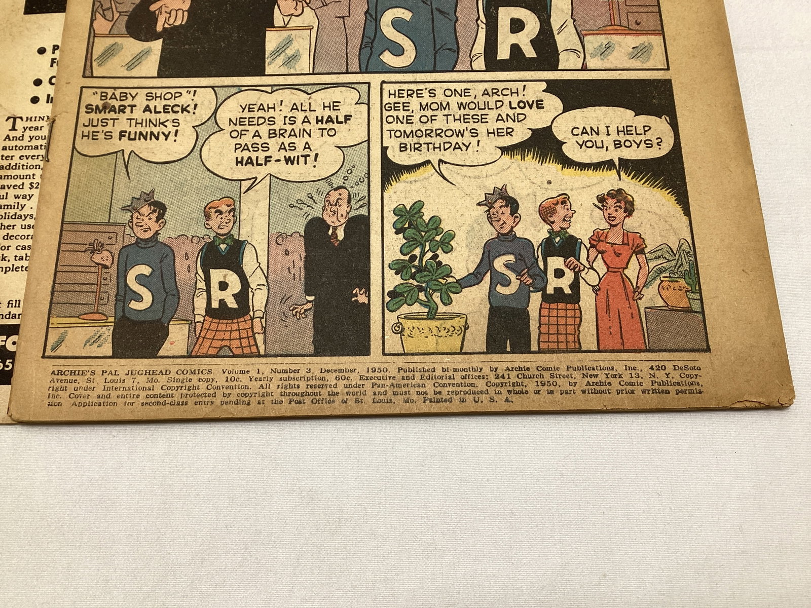 Archie's Pal Jughead 3 Archie Comic Book - 7