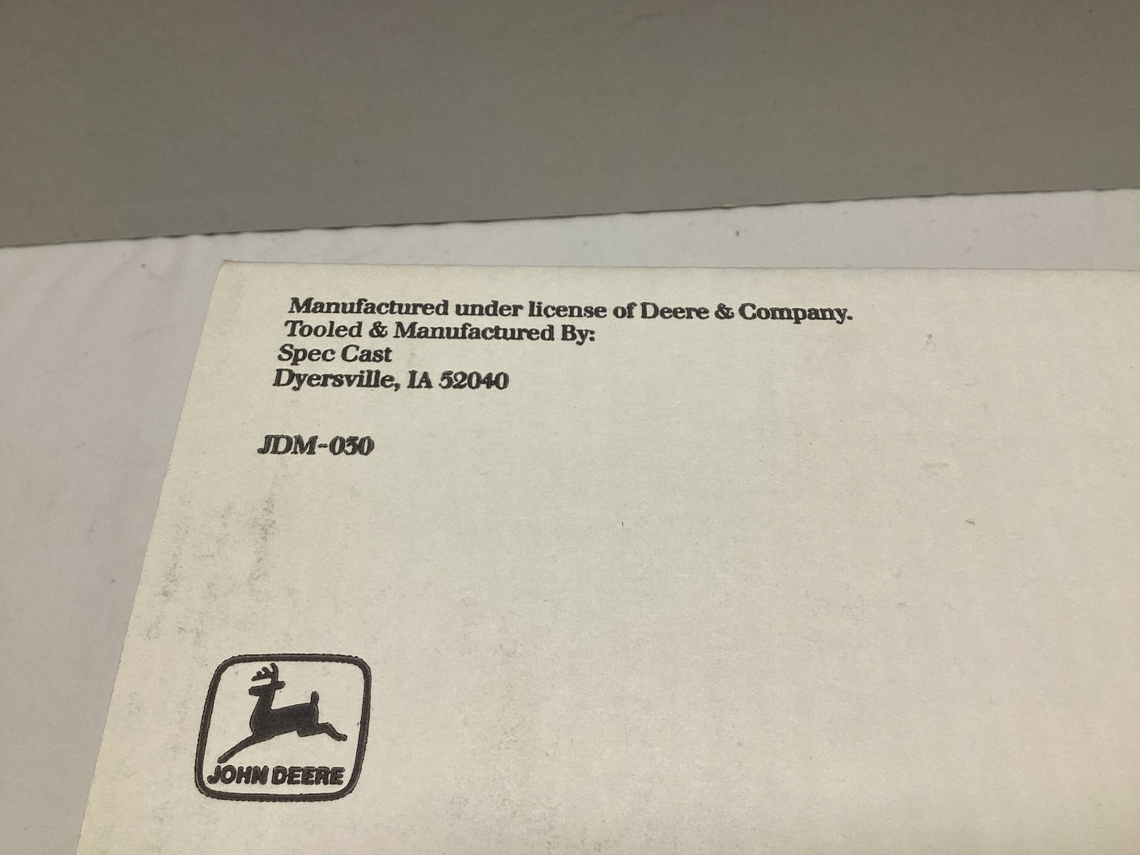Spec-Cast John Deere 8010 Pewter Tractor - 4