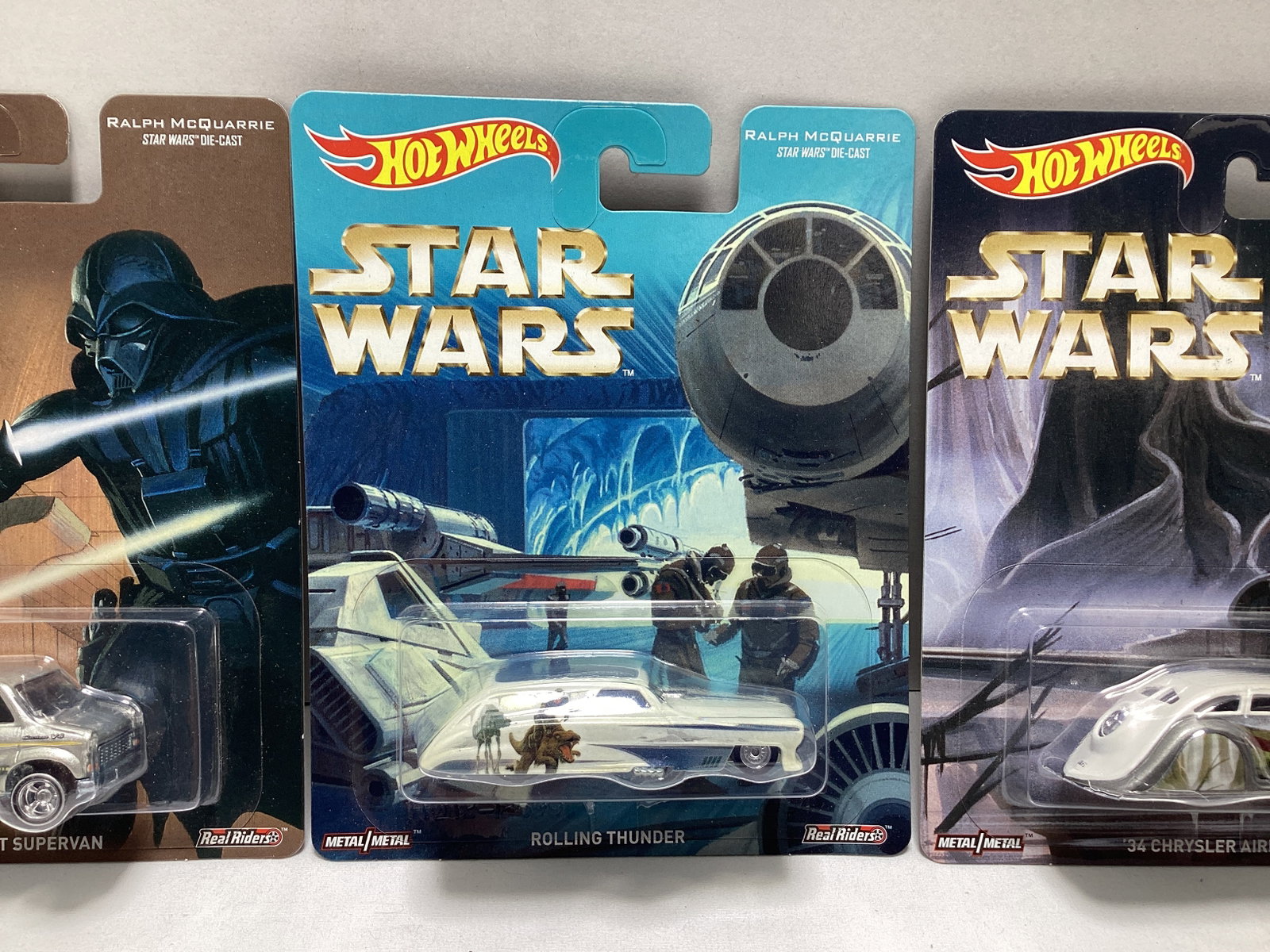 Three Hot Wheels Star Wars Concept Art Diecasts - 3