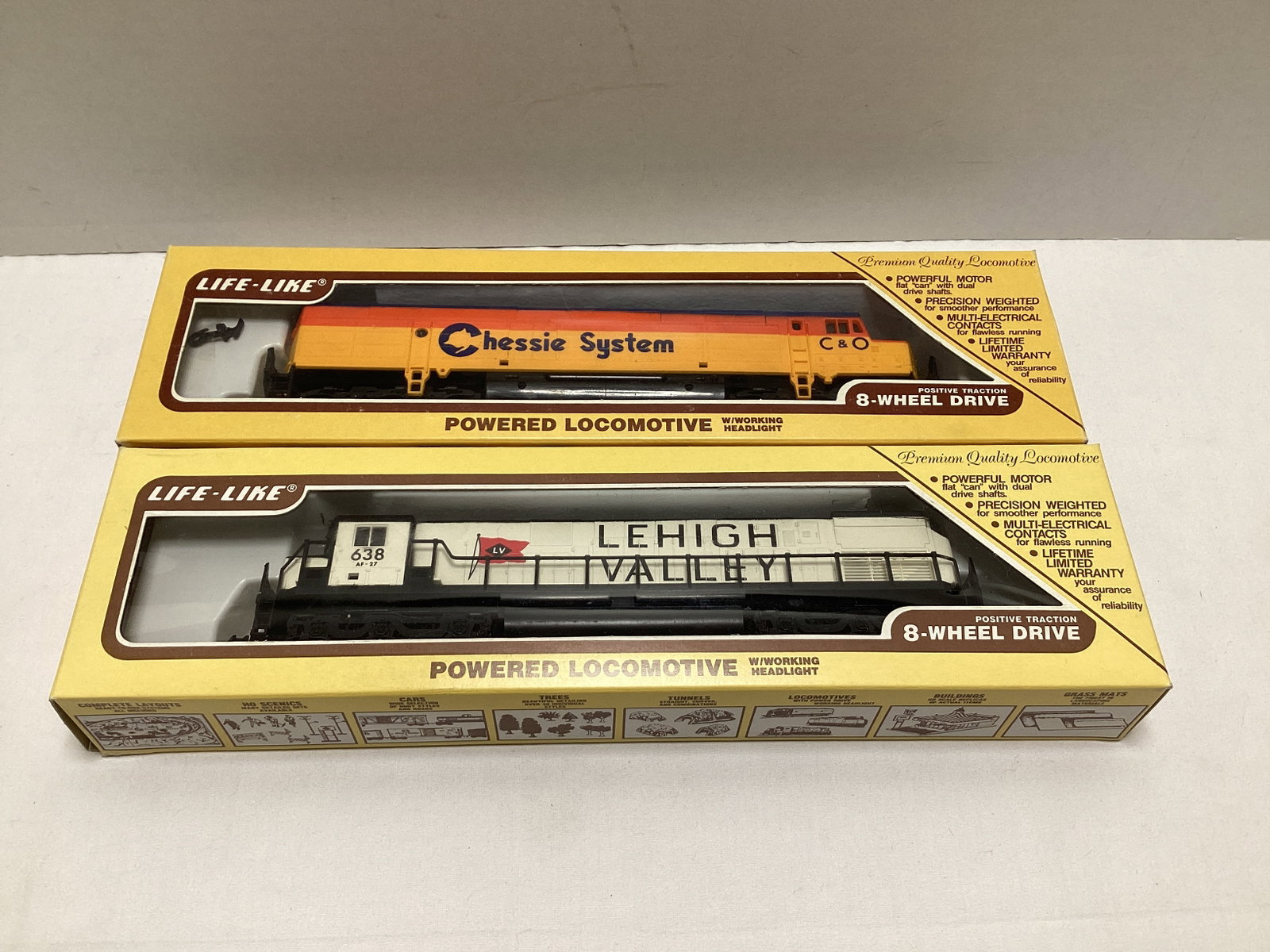 Two Life Like HO Scale Locomotives: untested