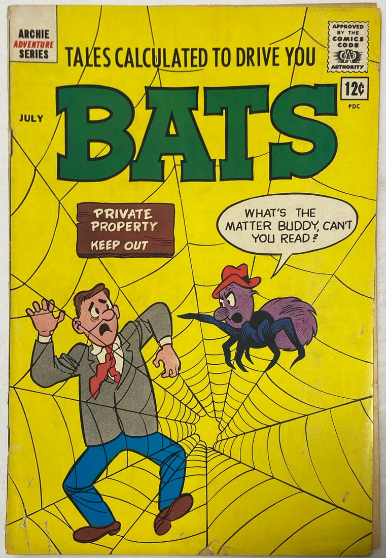 Tales Calculated to Drive You Bats 5 Archie Comic Book: 1962, please preview and see all photos for this lot