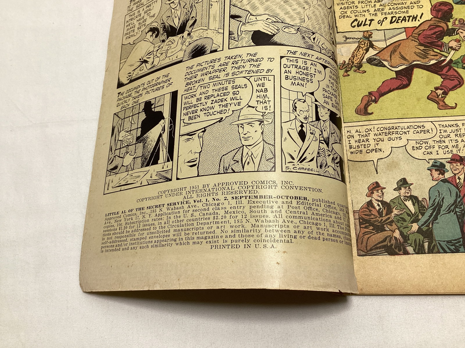Little Al of the Secret Service 2 Ziff Davis Comic Book - 7