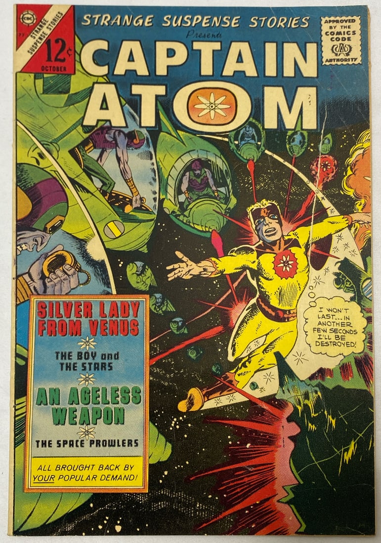 Captain Atom 77 Charlton Comic Book: 1966, please preview and see all photos for this lot
