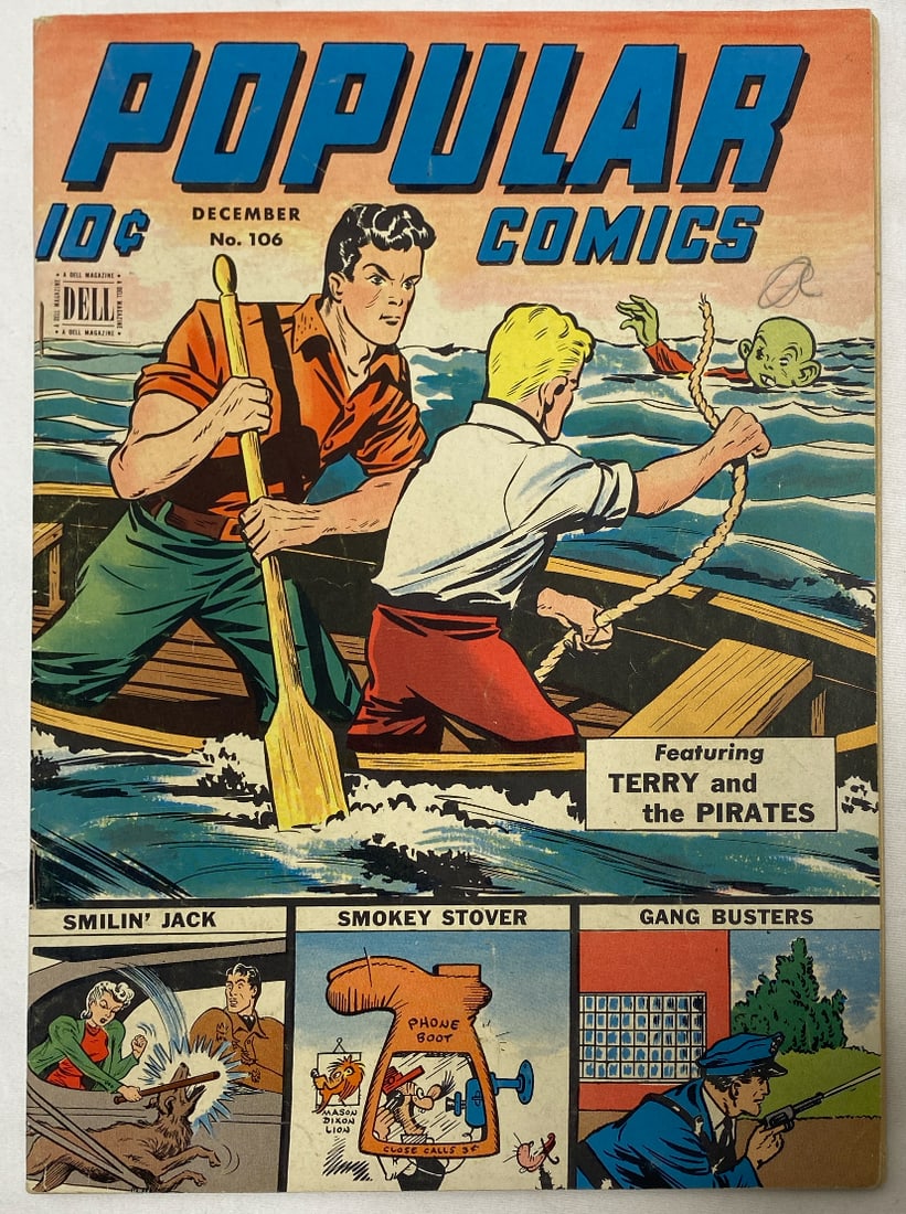 Popular Comics 106 Dell Comic Book: 1944, please preview and see all photos for this lot