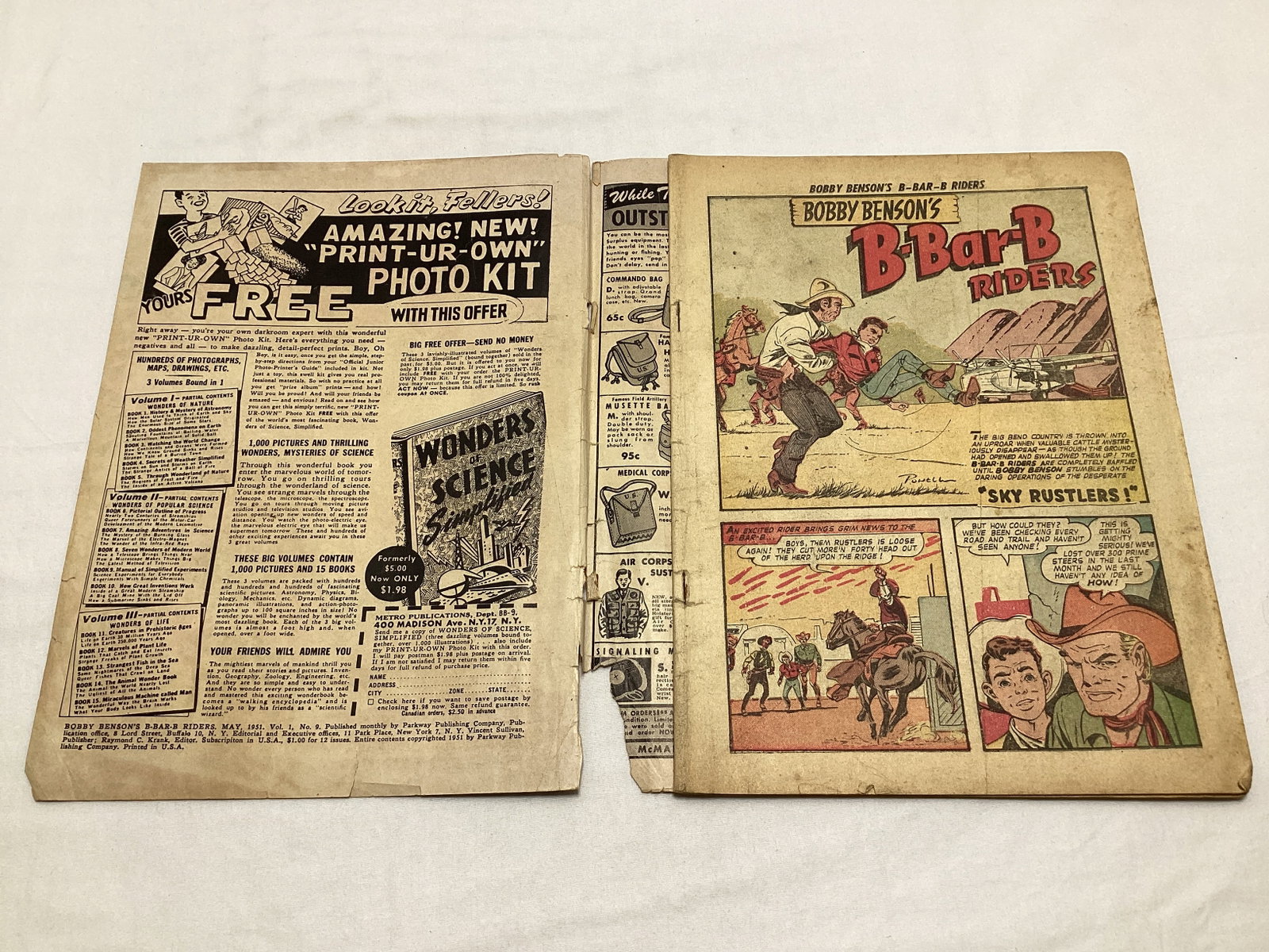Bobby Benson's B-Bar-B Riders 9 Comic Book - 6