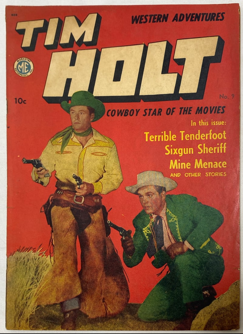 Tim Holt 9 Magazine Enterprises Comic Book: 1949, please preview and see all photos for this lot