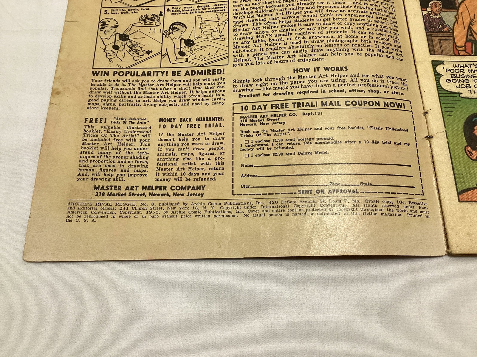 Arhie's Rival Reggie 8 Comic Book - 7