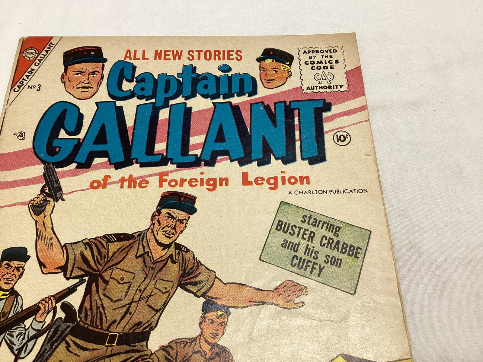 Captain Gallant of the Foreign Legion 3 Charlton Comic Book - 3