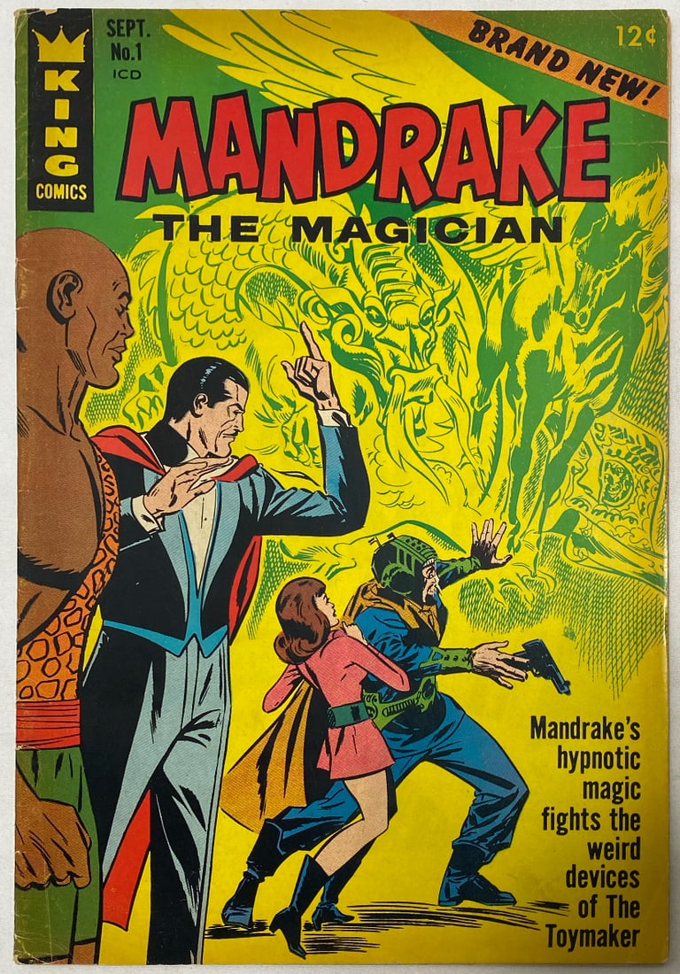 Mandrake the Magician 1 King Comic Book: 1966, please preview and see all photos for this lot