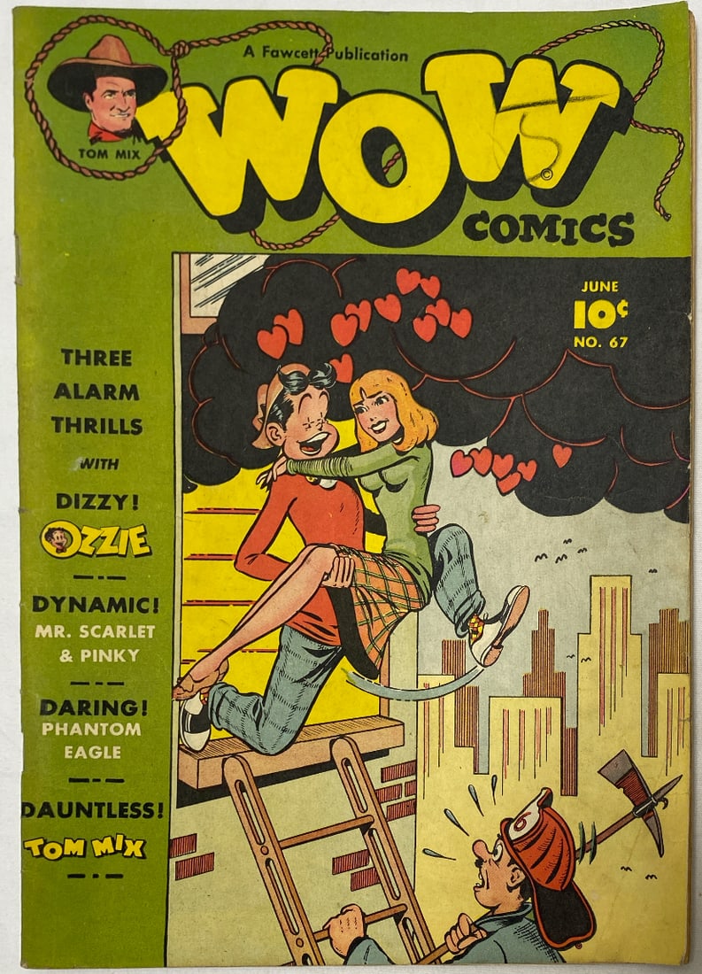 Wow Comics 67 Fawcett Comic Book: 1948, please preview and see all photos for this lot