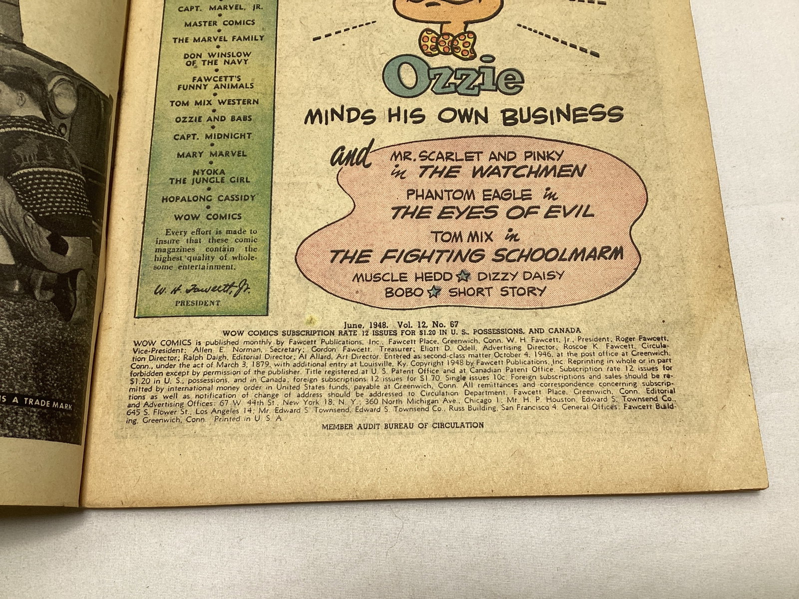 Wow Comics 67 Fawcett Comic Book - 7