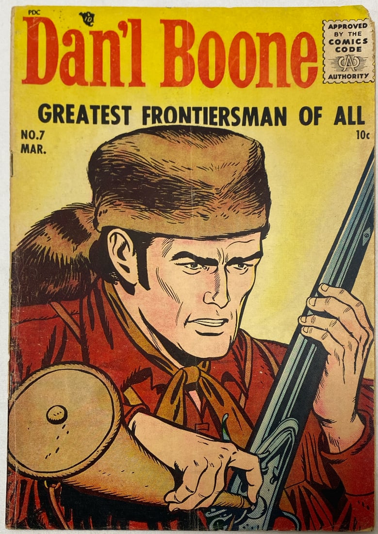 Daniel Boone 7 Comic Book: 1956, please preview and see all photos for this lot