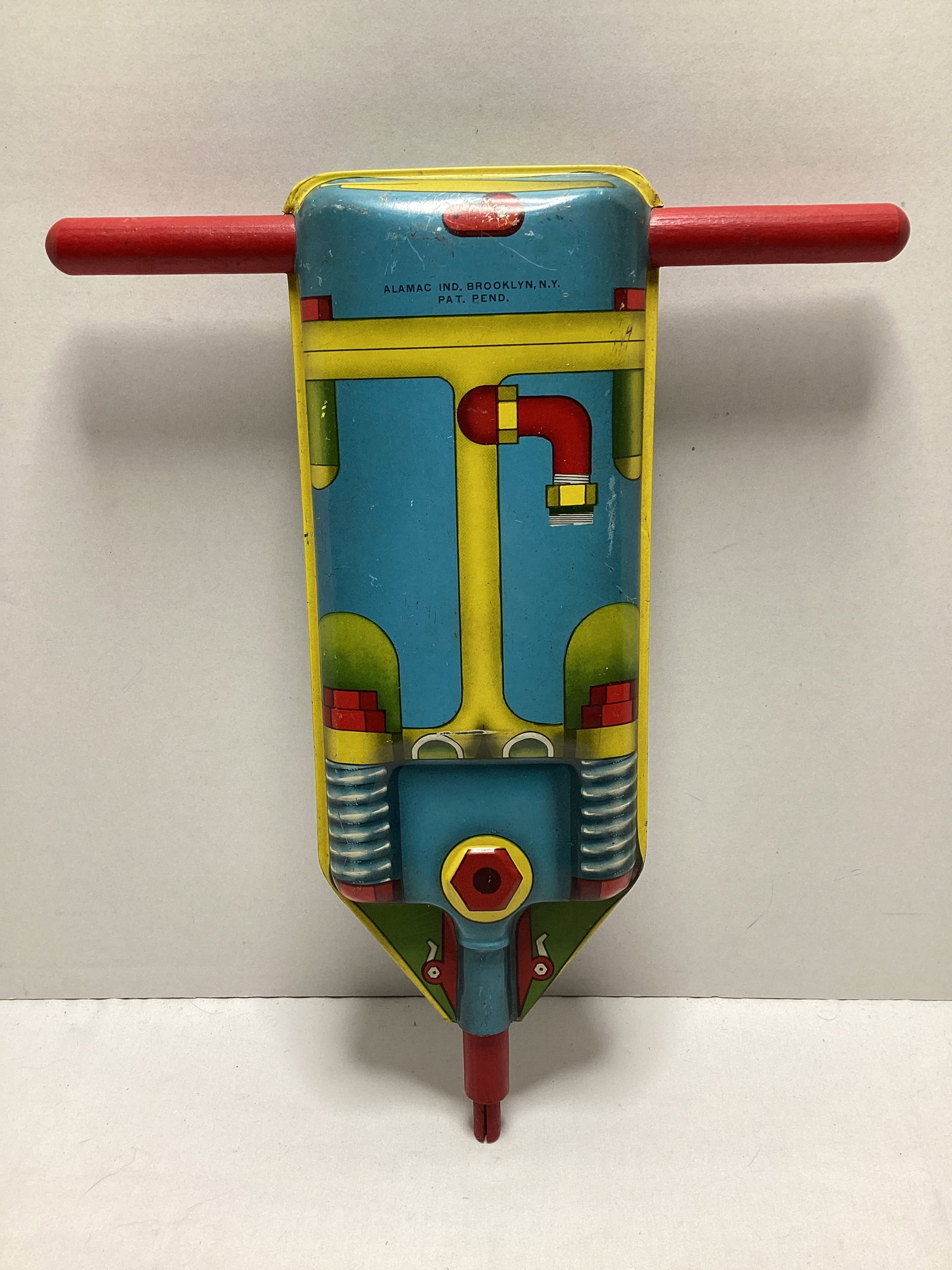 Alamac Tin Litho Toy Jackhammer: 13" L