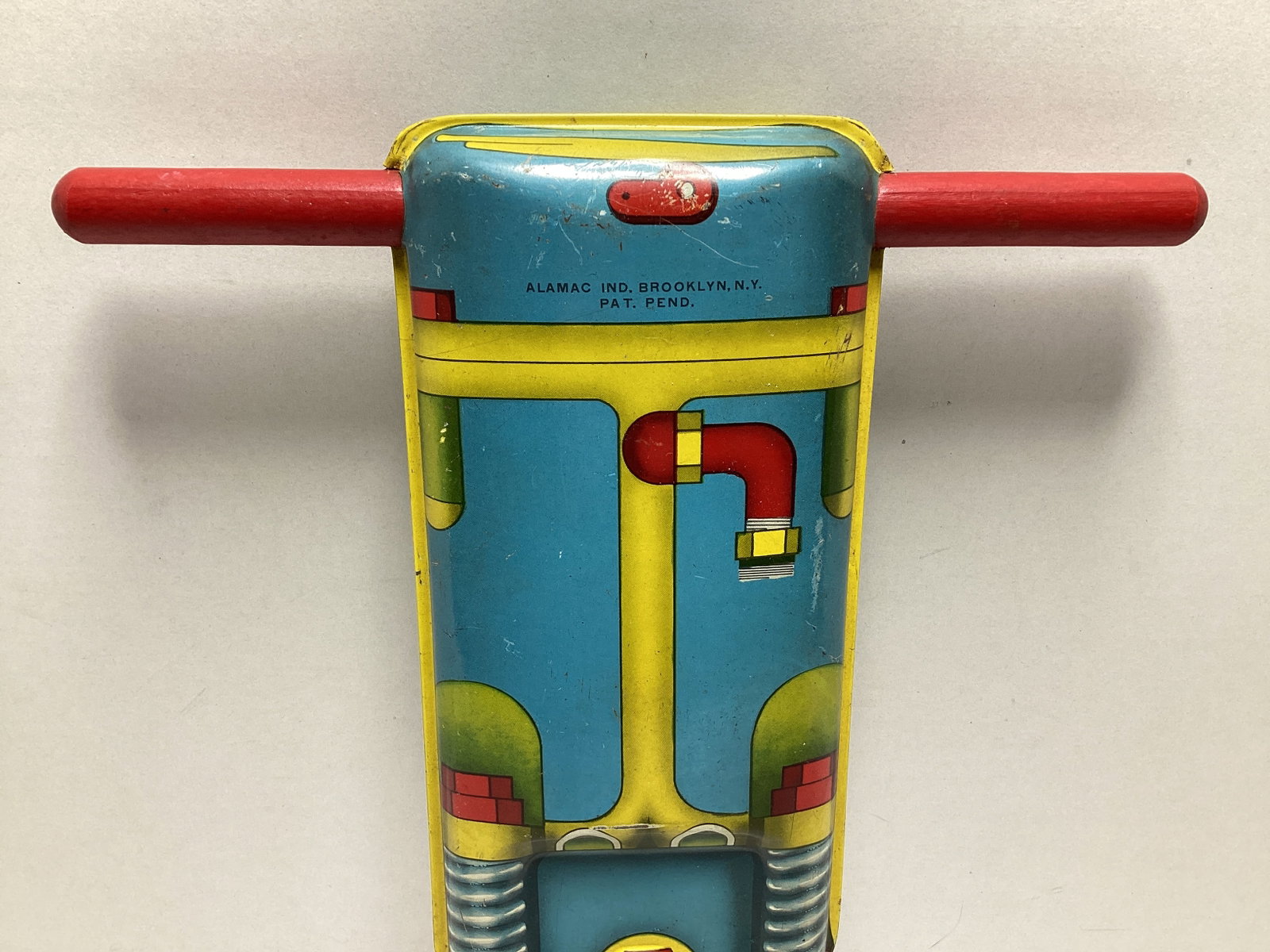 Alamac Tin Litho Toy Jackhammer - 2