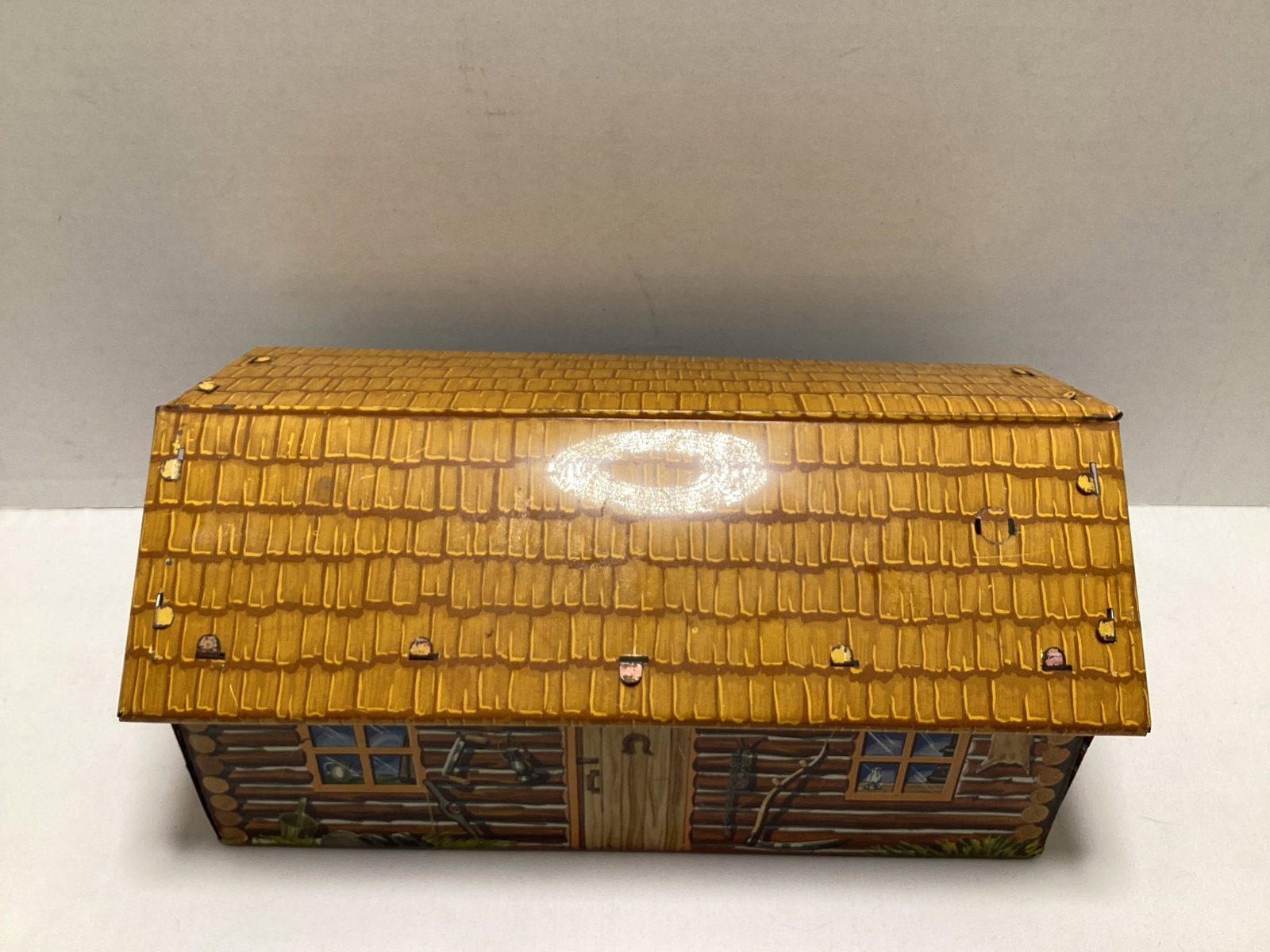 Marx Tin Litho Log Cabin - 2