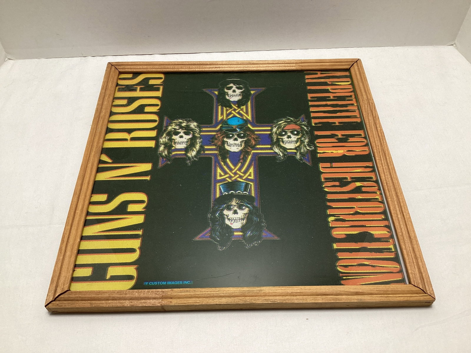 Guns and Roses Appetite for Destruction Framed Print: 13" x 13"