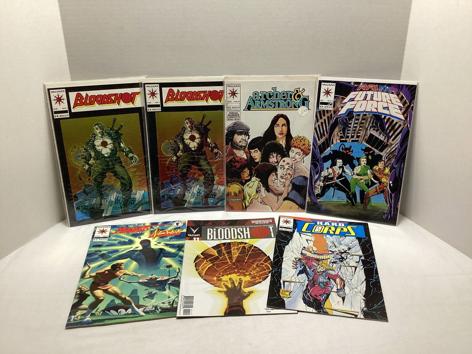Seven Valiant Comic Books: .