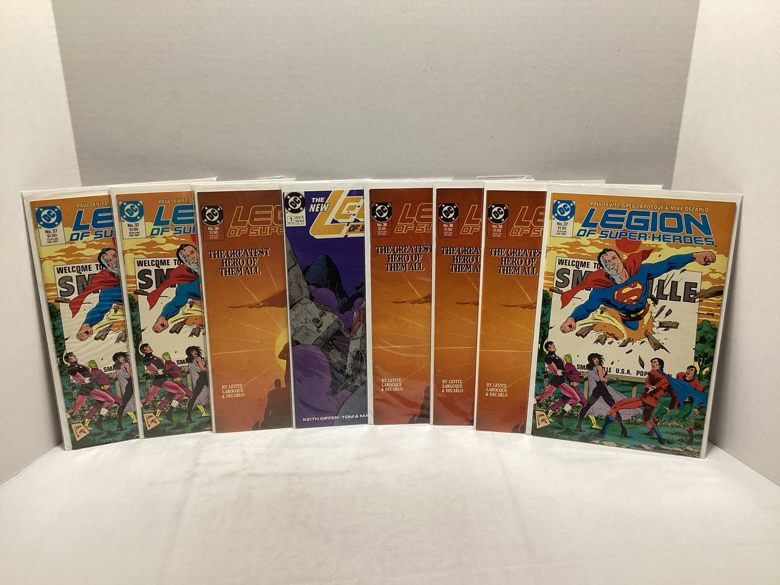 Eight Legion of Superheroes DC Comic Books: .