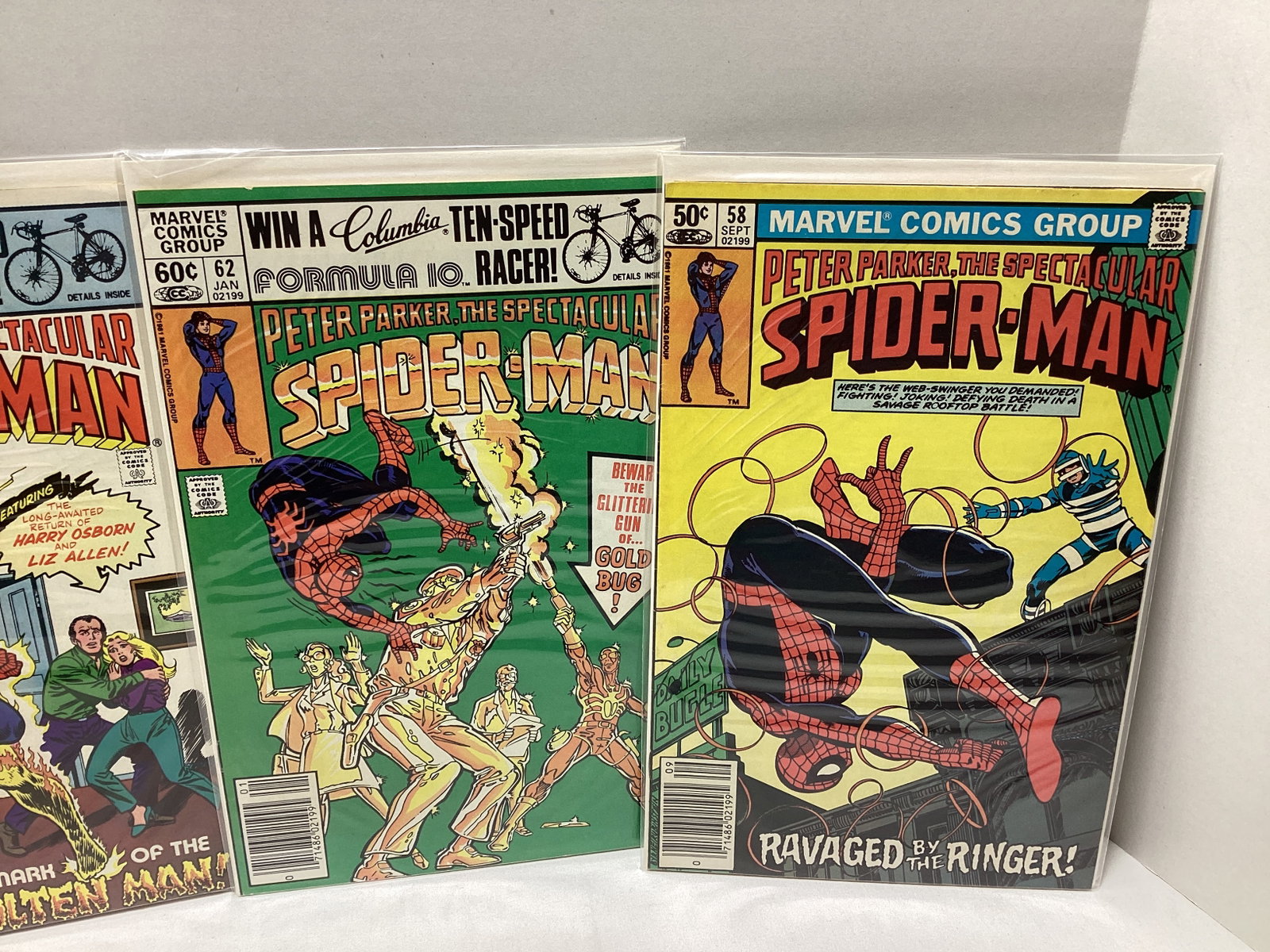 Four Peter Parker Spectacular Spider-Man Marvel Comic Books - 3