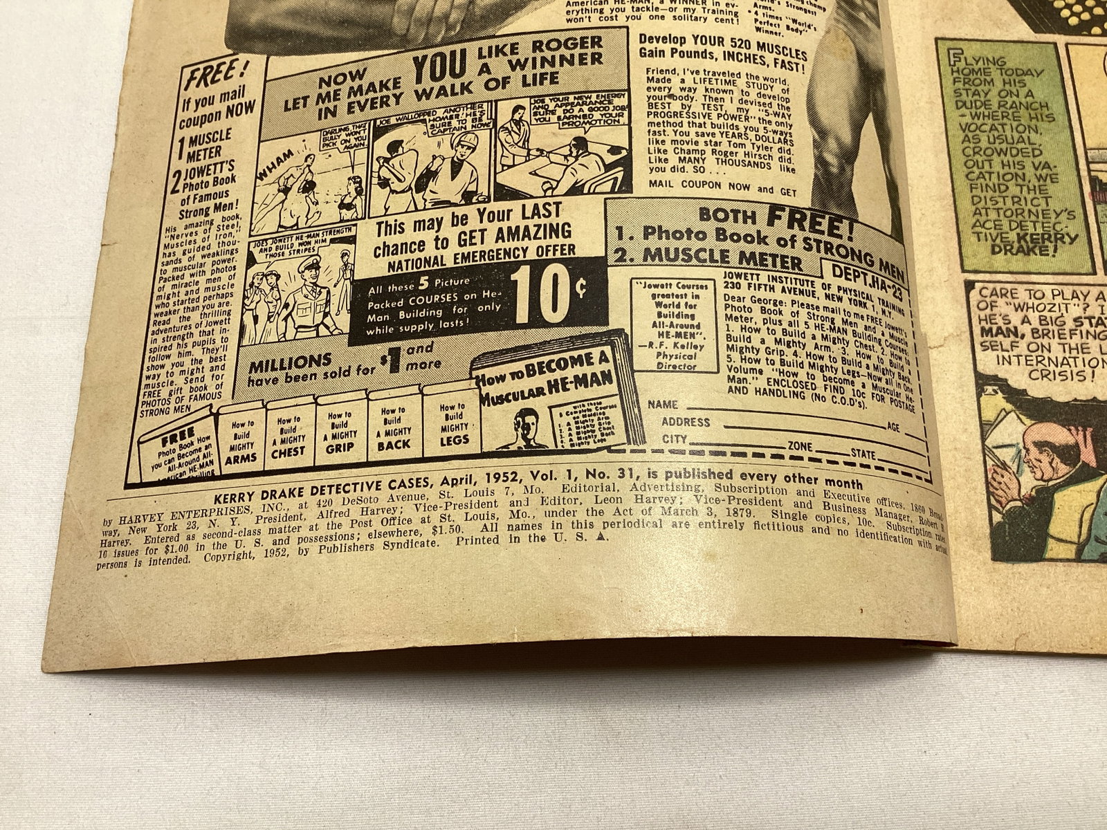 Kerry Drake Detective 31 Harvey Comic Book - 7