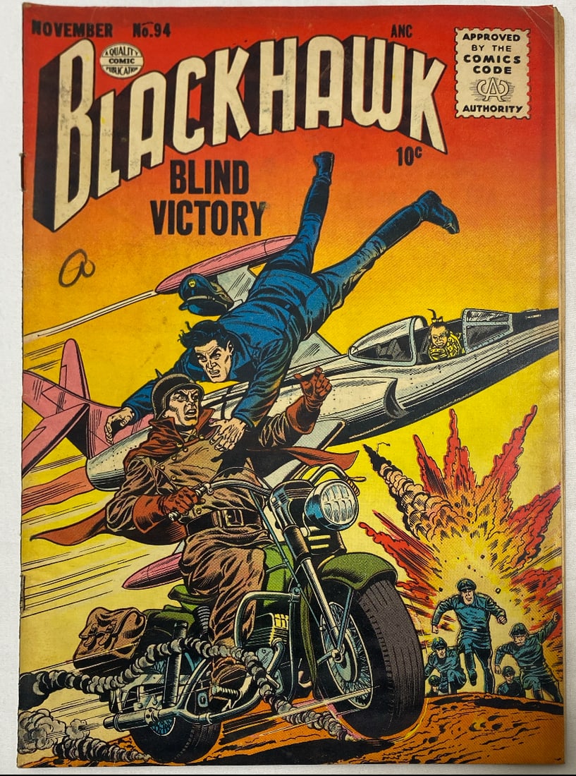 Blackhawk 94 Quality Comic Book: 1955, please preview and see all photos for this lot
