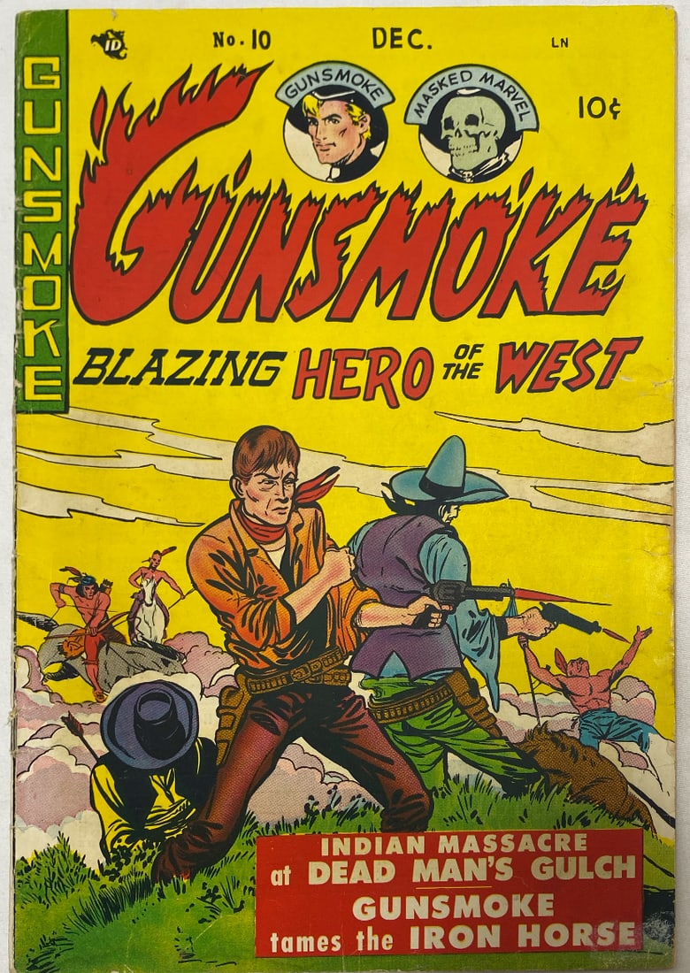 Gunsmoke 10 Comic Book: 1950, cover detached, please preview and see all photos for this lot