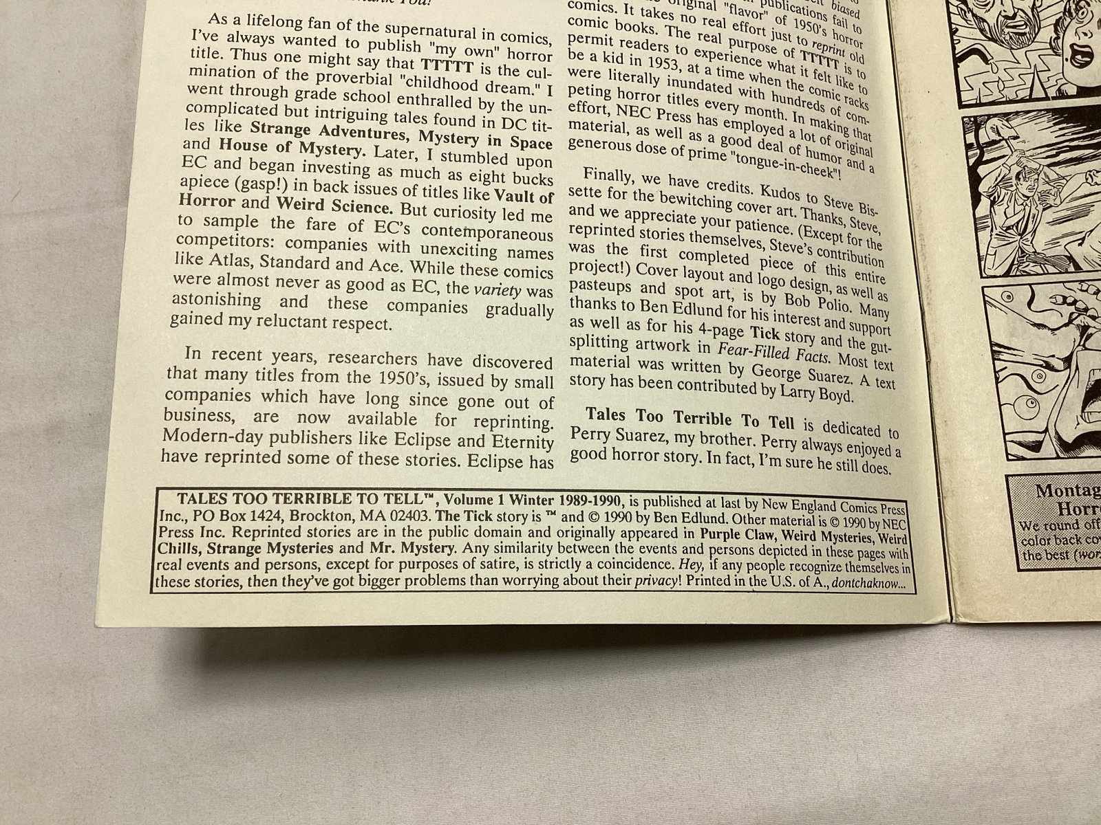 Tales Too Terrible to Tell 1 Comic Book - 7