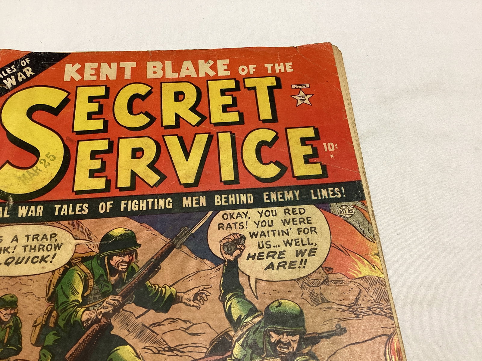 Kent Blake of the Secret Service 8 Atlas Comic Book - 3