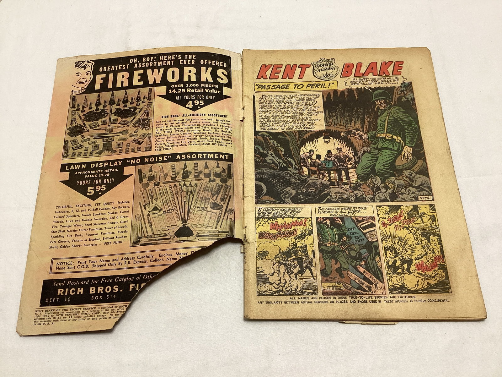 Kent Blake of the Secret Service 8 Atlas Comic Book - 6