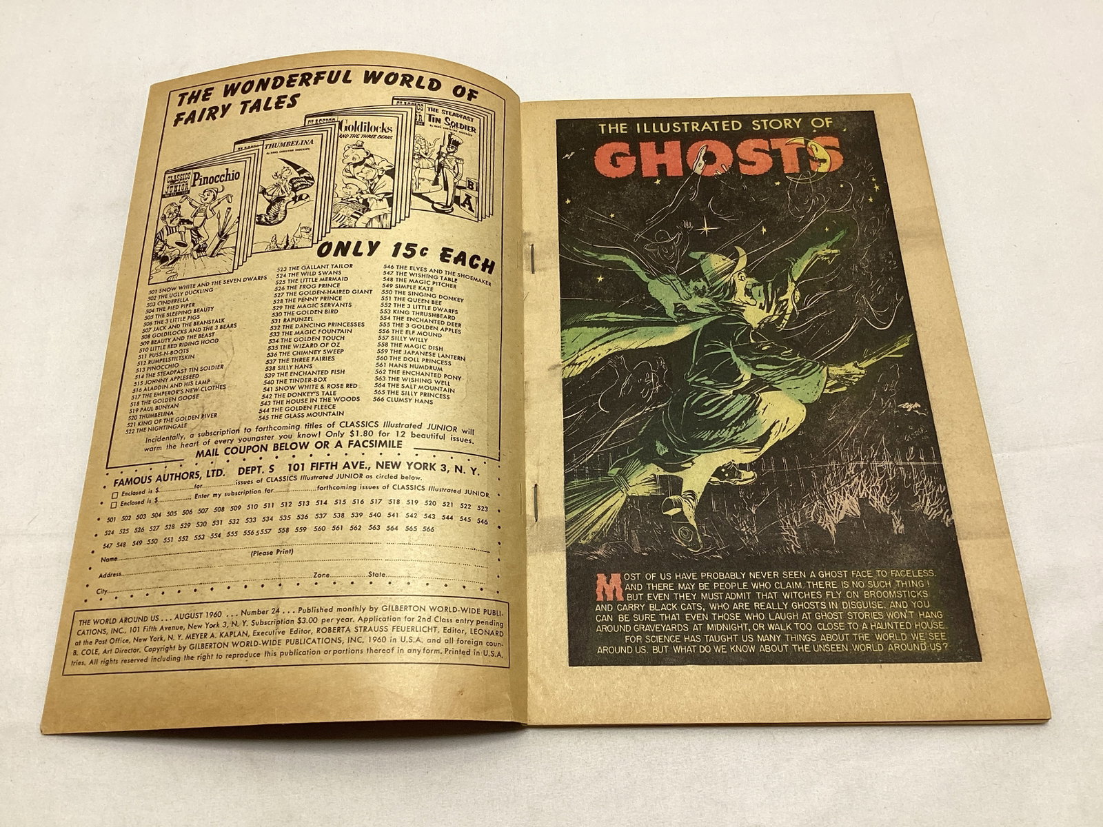 The World Around Us 24 Ghosts Classics Illustated Comic Book - 6