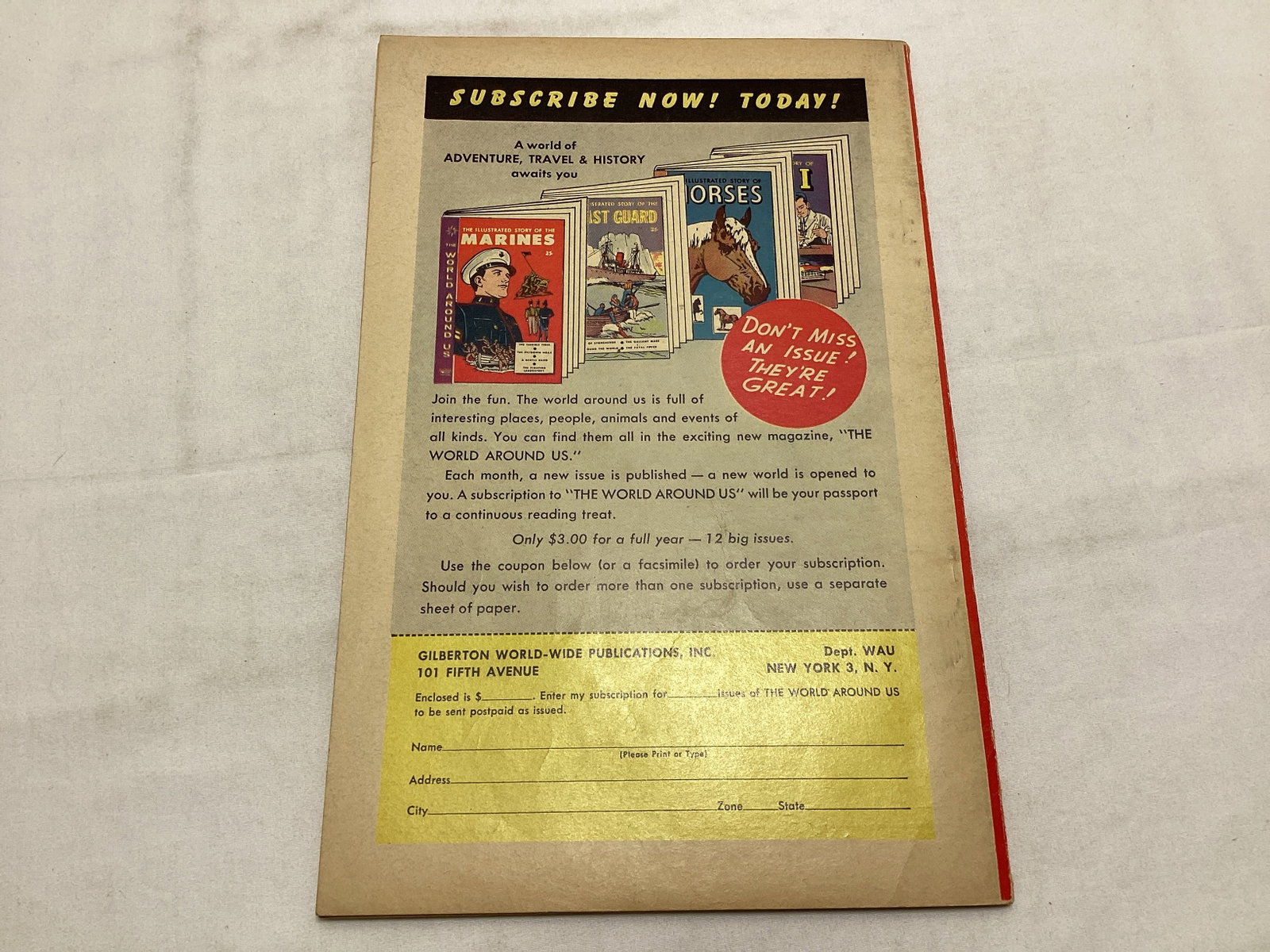 The World Around Us 16 Crusades Classics Illustrated Comic Book - 8