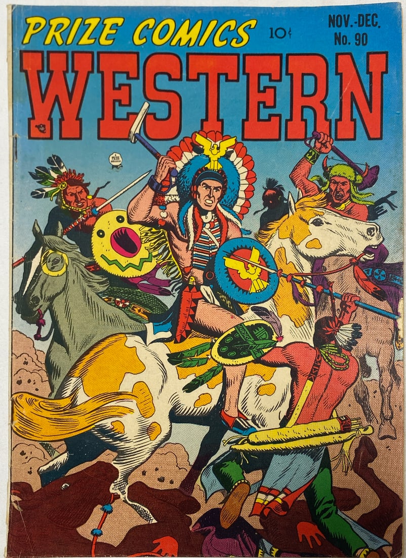 Prize Comics Western 90 Comic Book: 1951, please preview and see all photos for this lot