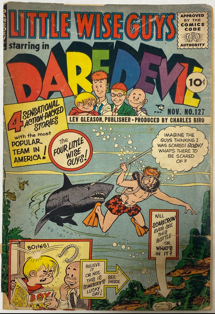 Daredevil 127 Comic Book: 1955, please preview and see all photos for this lot