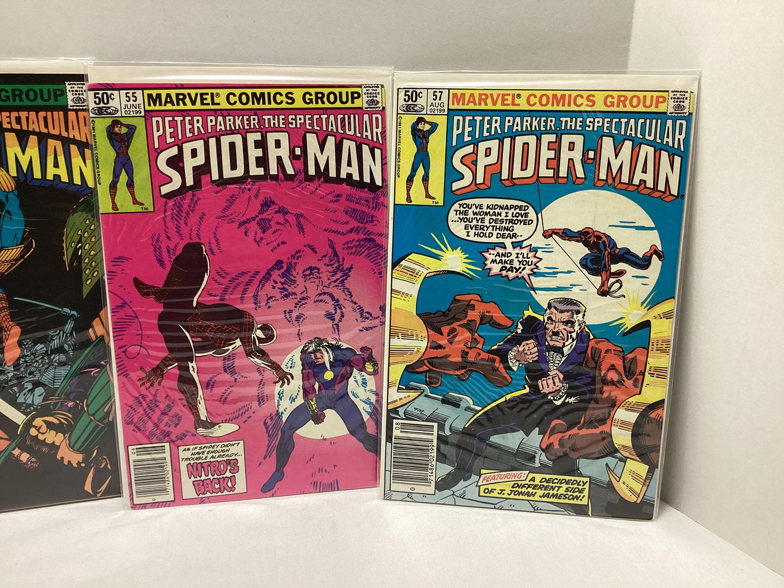 Four Peter Parker Spectacular Spider-Man Marvel Comic Books - 2