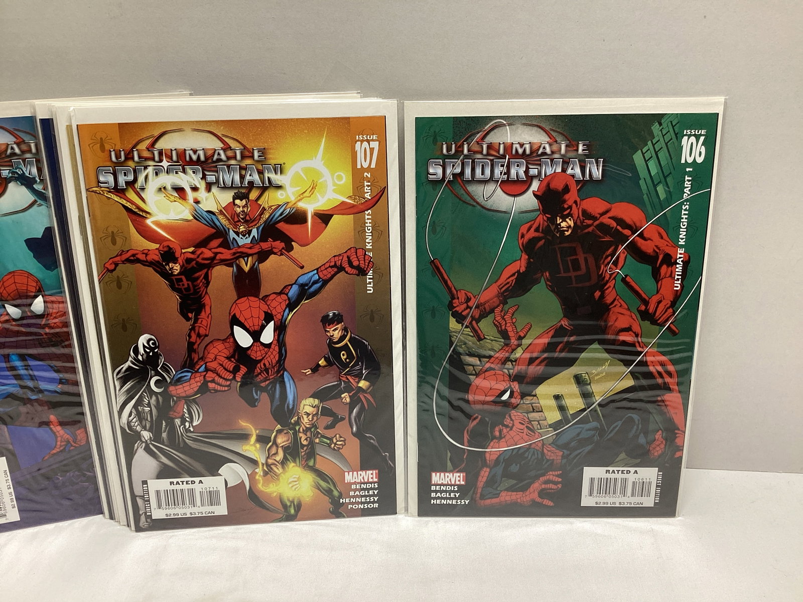 Seven Ultimate Spiderman Marvel Comic Books - 2
