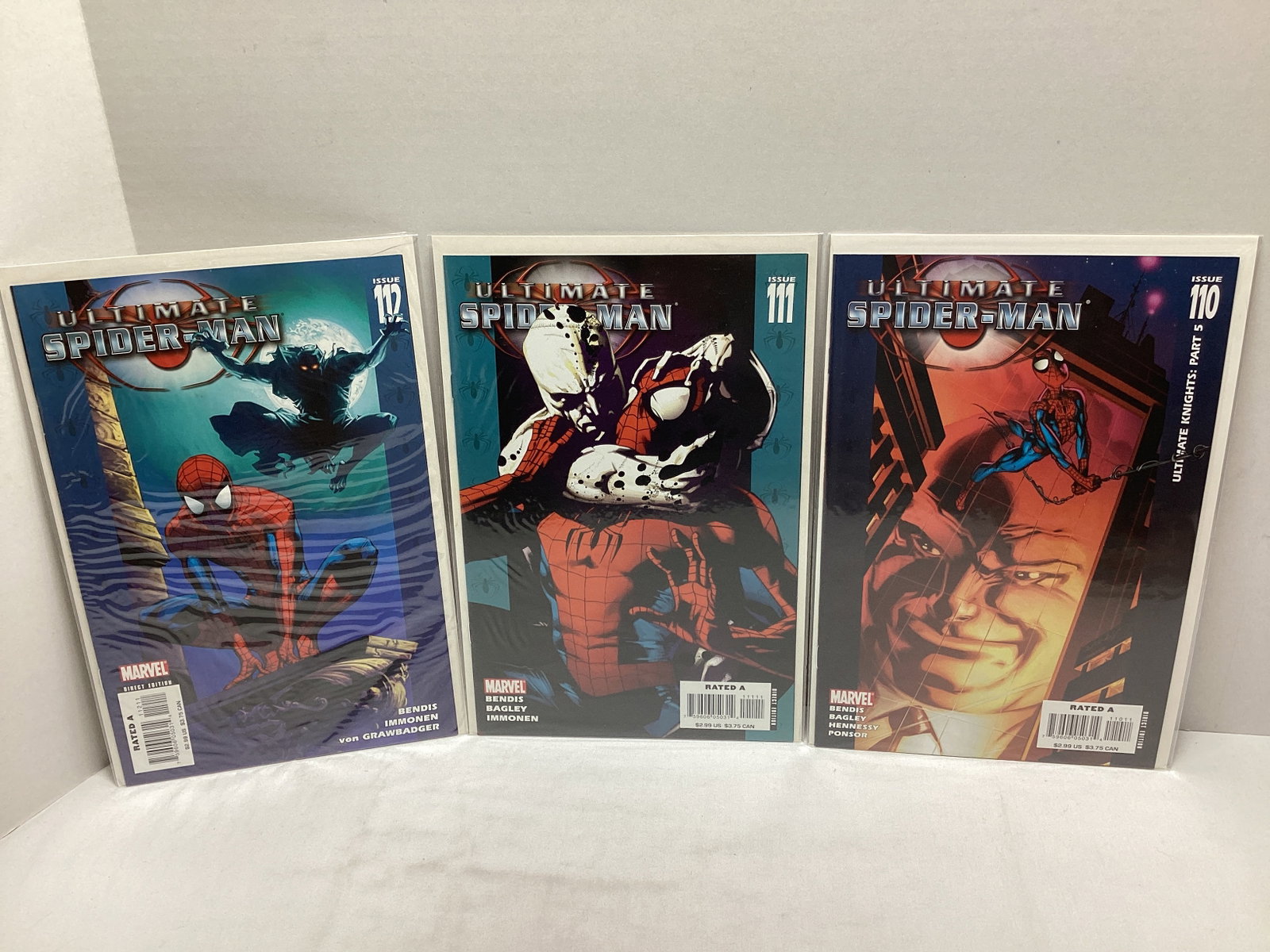 Seven Ultimate Spiderman Marvel Comic Books - 4