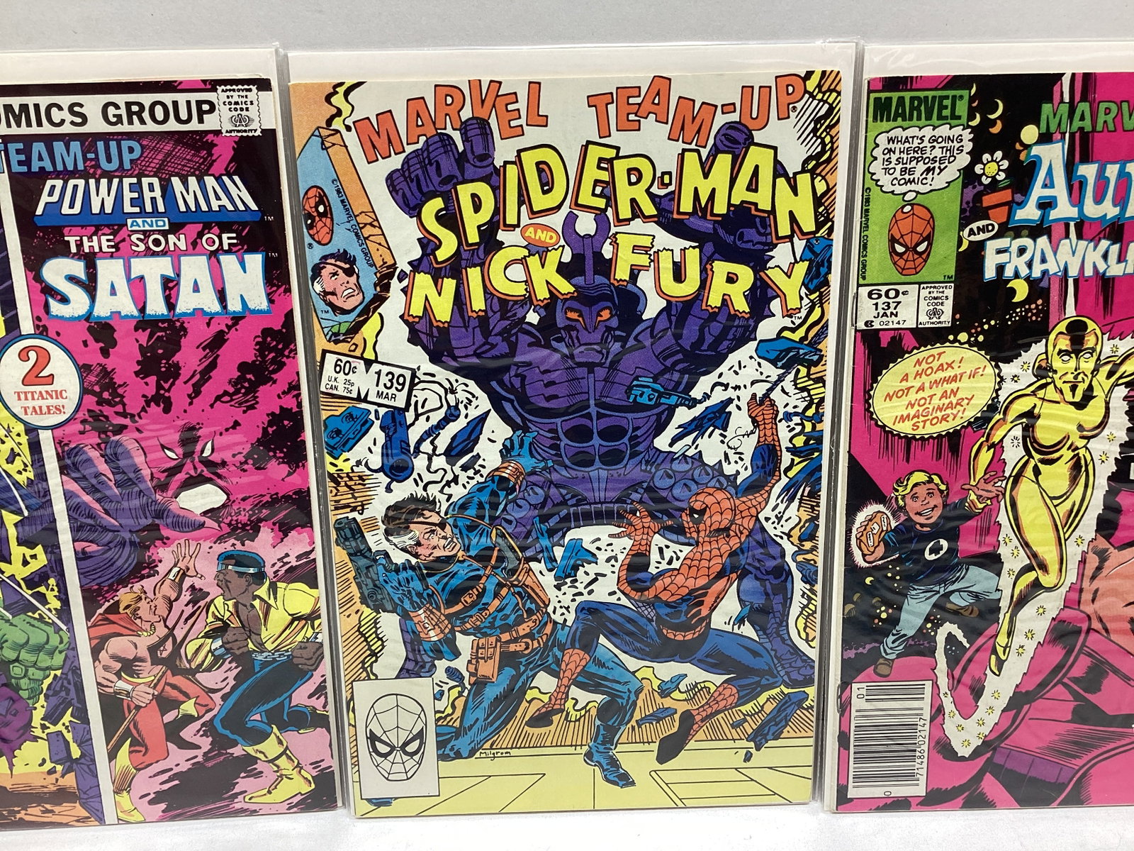 Three Marvel Team-Up Comic Books - 3