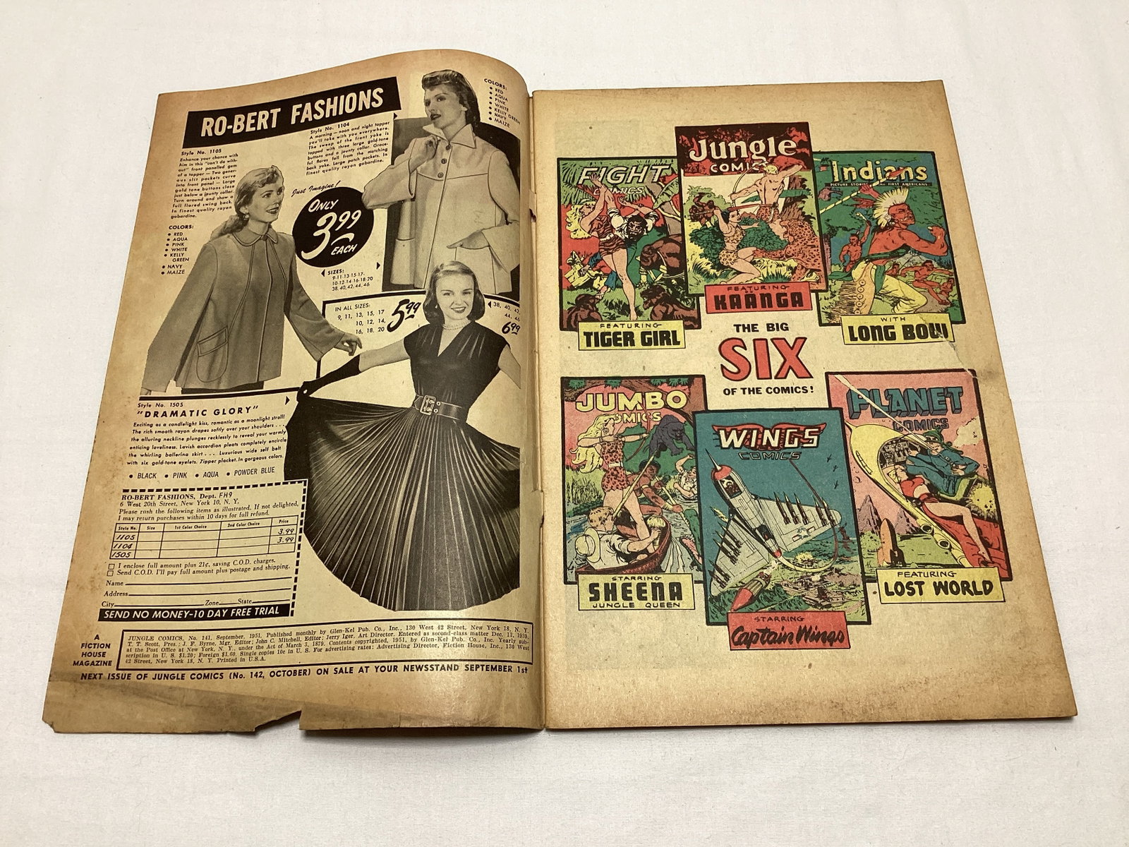Jungle Comics 141 Fiction House Comic Book - 6