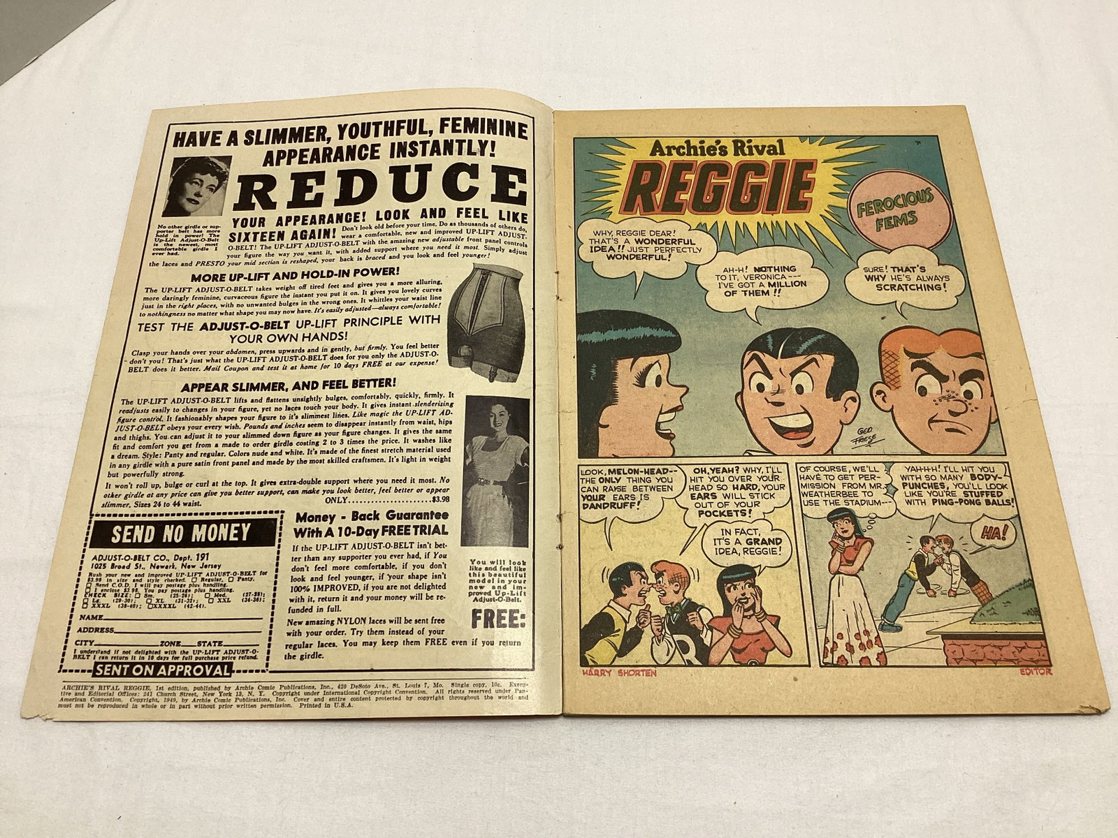 Archie's Rival Reggie 1 Comic Book - 6