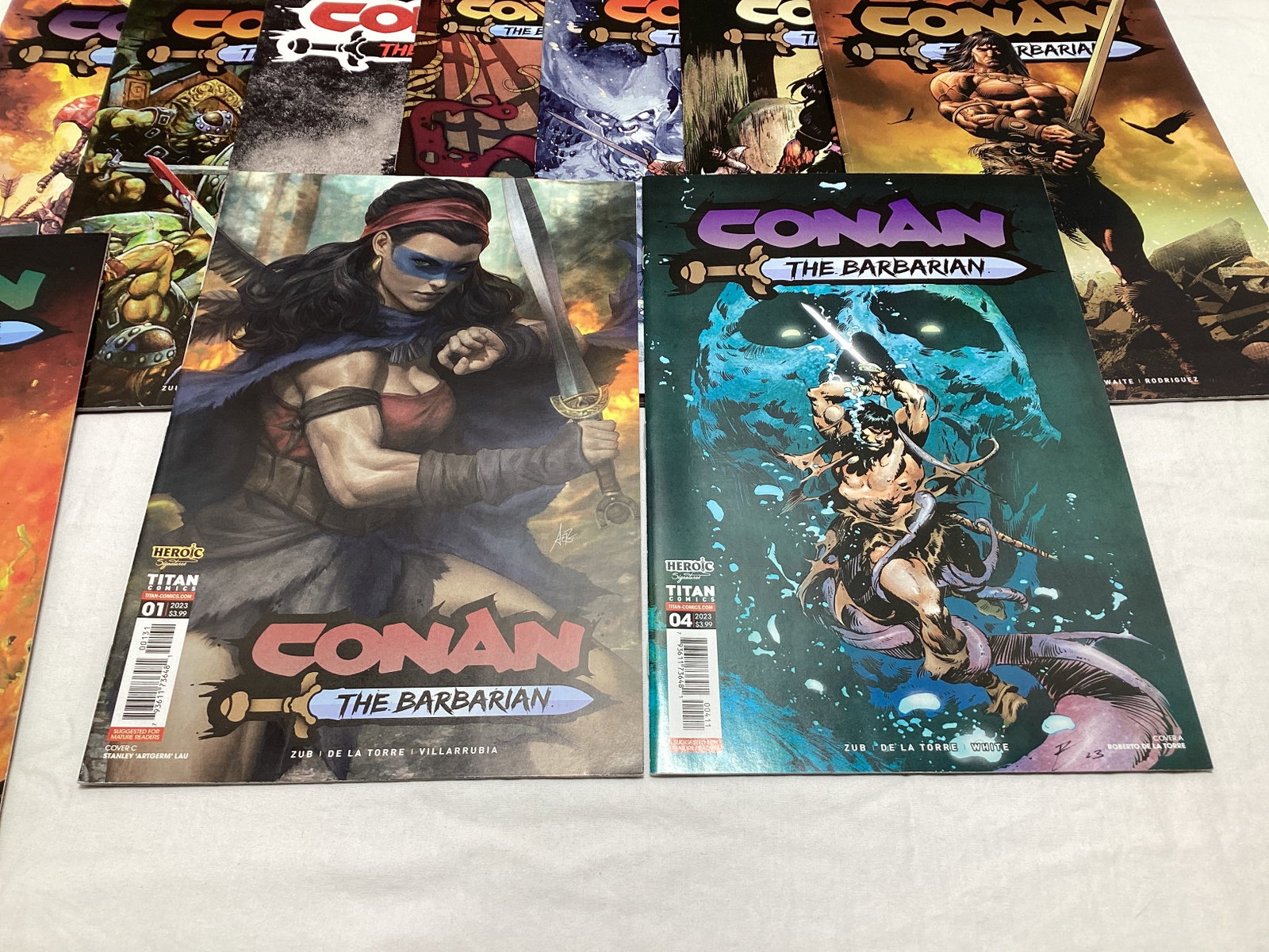 12 Conan the Barbarian Titan Comic Books - 2
