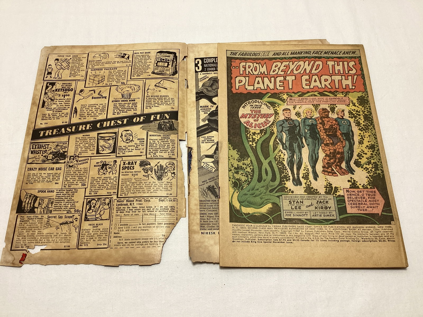 Fantastic Four 65 Marvel Comic Book - 6