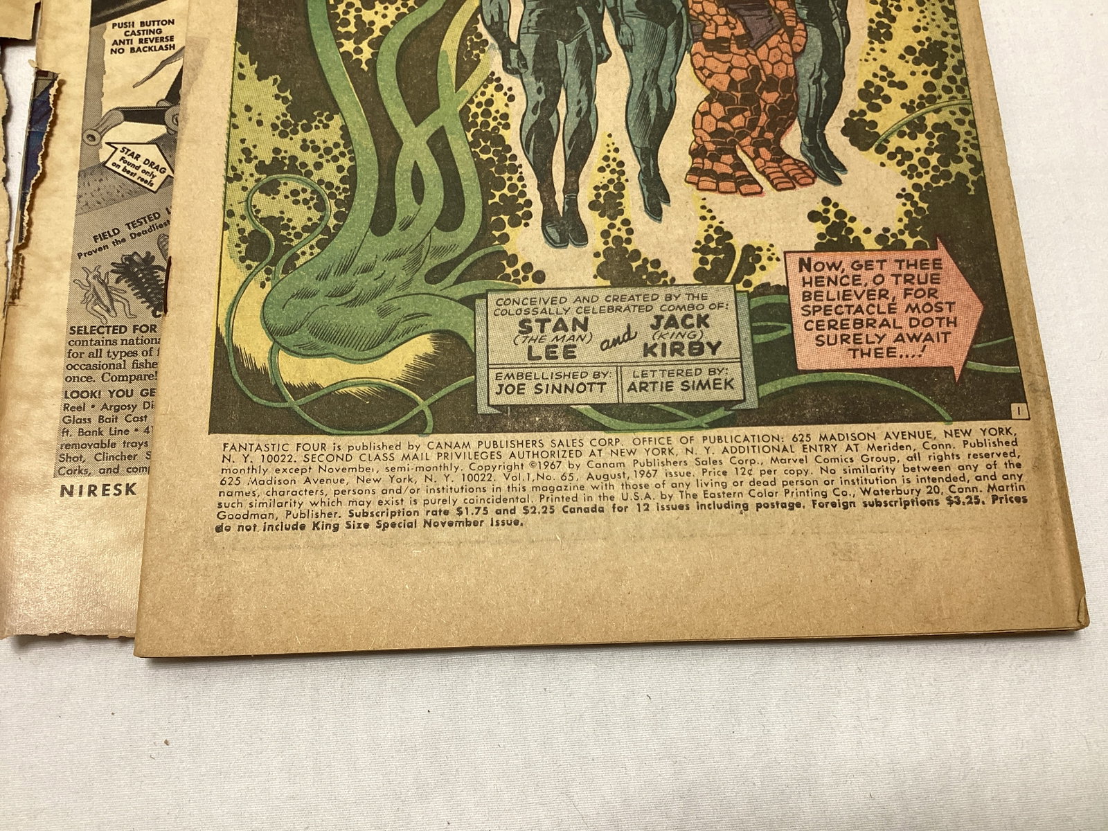 Fantastic Four 65 Marvel Comic Book - 7