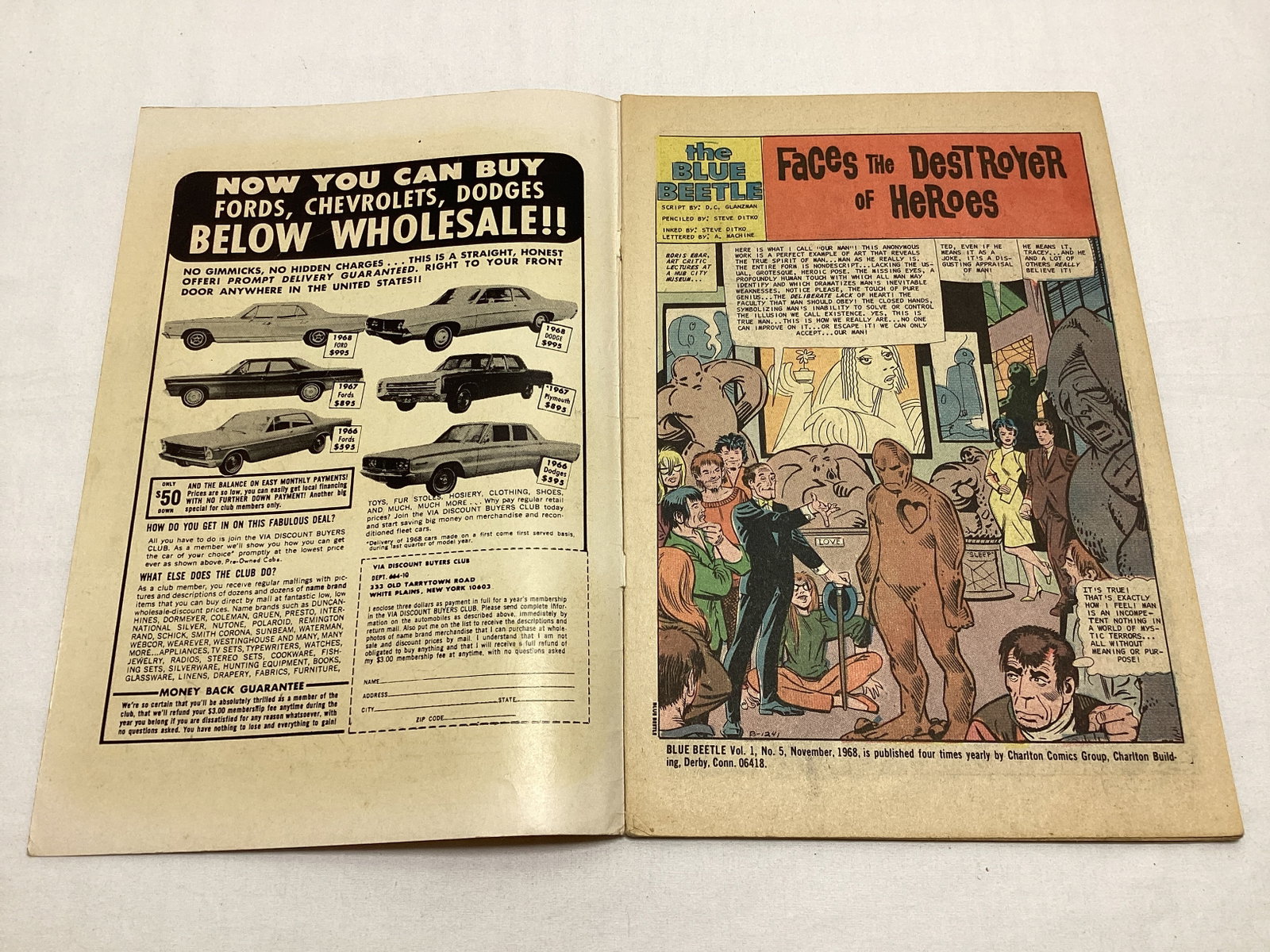 Blue Beetle 5 Charlton Comic Book - 6