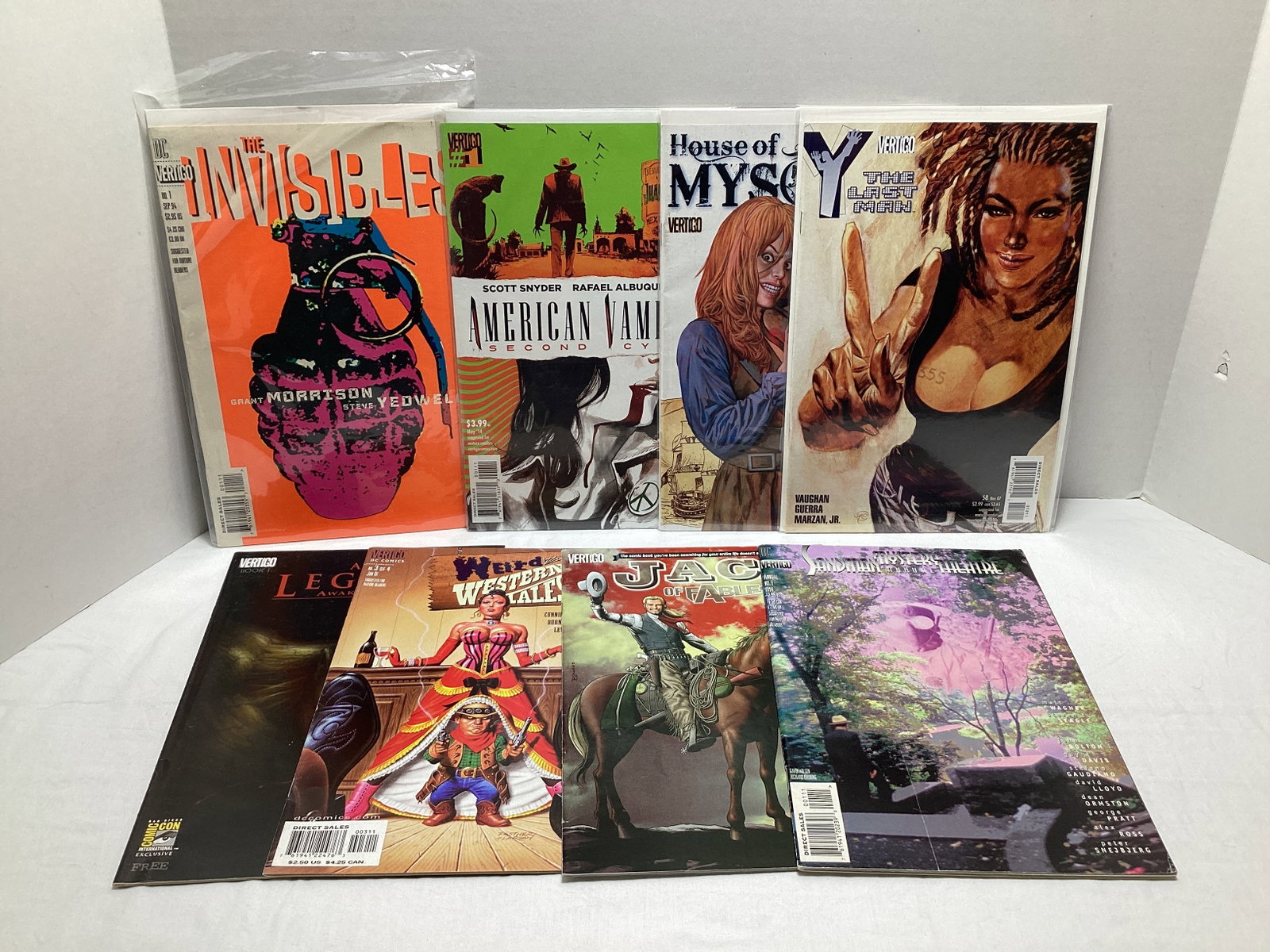 Eight Vertigo Comic Books: .