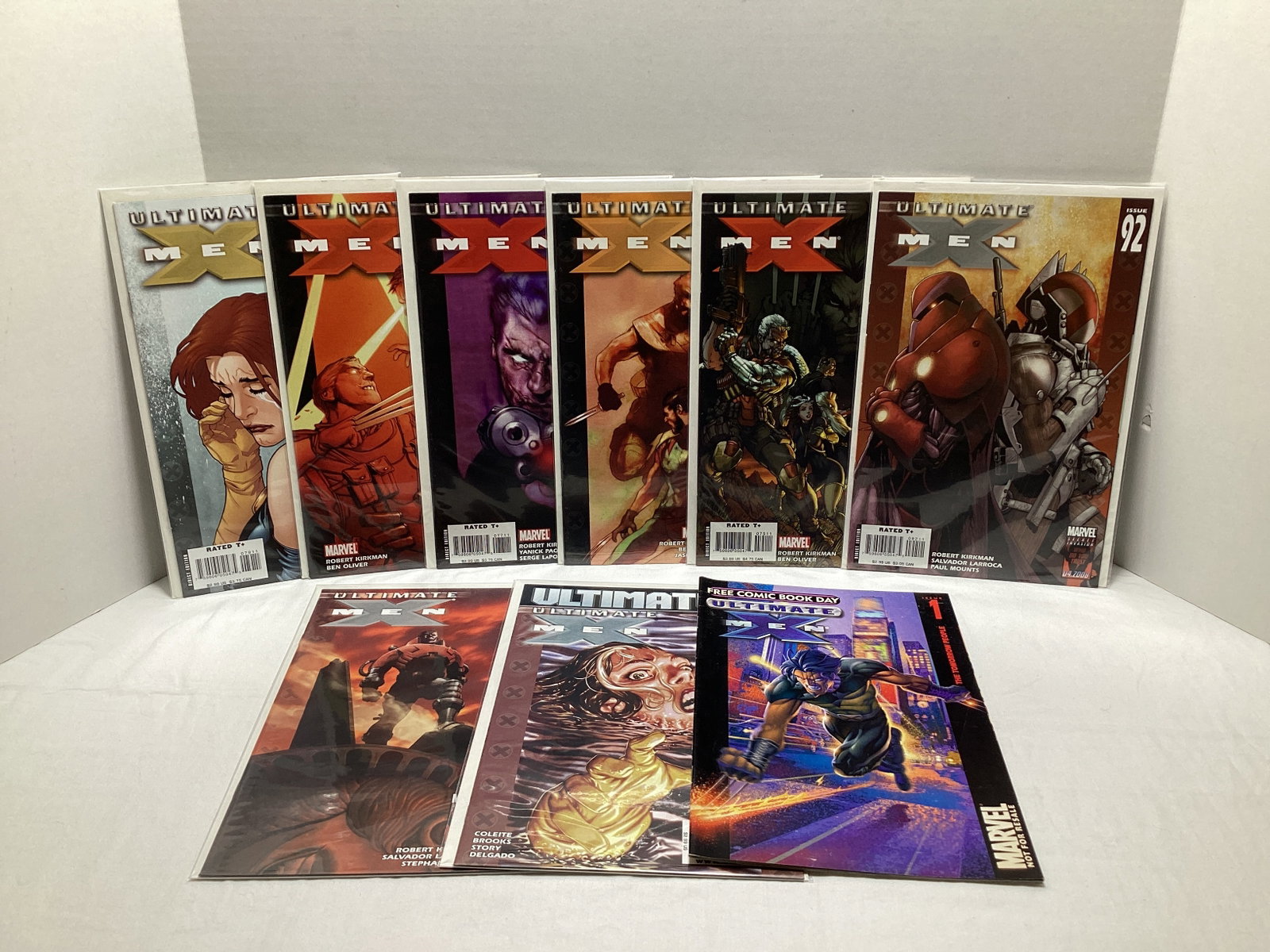 Nine Ultimate X-Men Marvel Comic Books: .