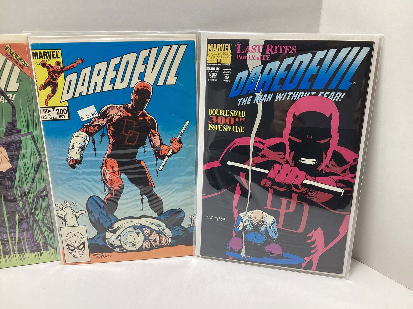 Four Daredevil Marvel Comic Books - 2